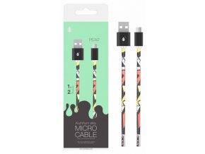 Datový kabel PLUS P5747 Micro USB ,2A, 1M, vzor černý