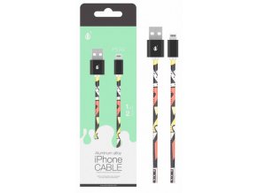 Datový kabel PLUS P5742 pro iPh,2A, 1M, vzor černý