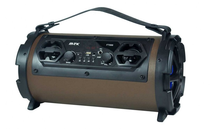 ALIGATOR Bluetooth Speaker PLUS FT999, s mikrofonem, hnědý