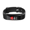 Fitness náramek EB04 černý, aplikace v češtině, IP67