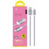Datový a nabíjecí kabel PLUS, USB-C, (AU406), stříbrný