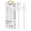 Datový kabel ALIGATOR 2A iPhone lightning 1m, bílý