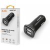 Nabíječka do auta ALIGATOR s 2xUSB výstupem 2,4A, Turbo charge, černá