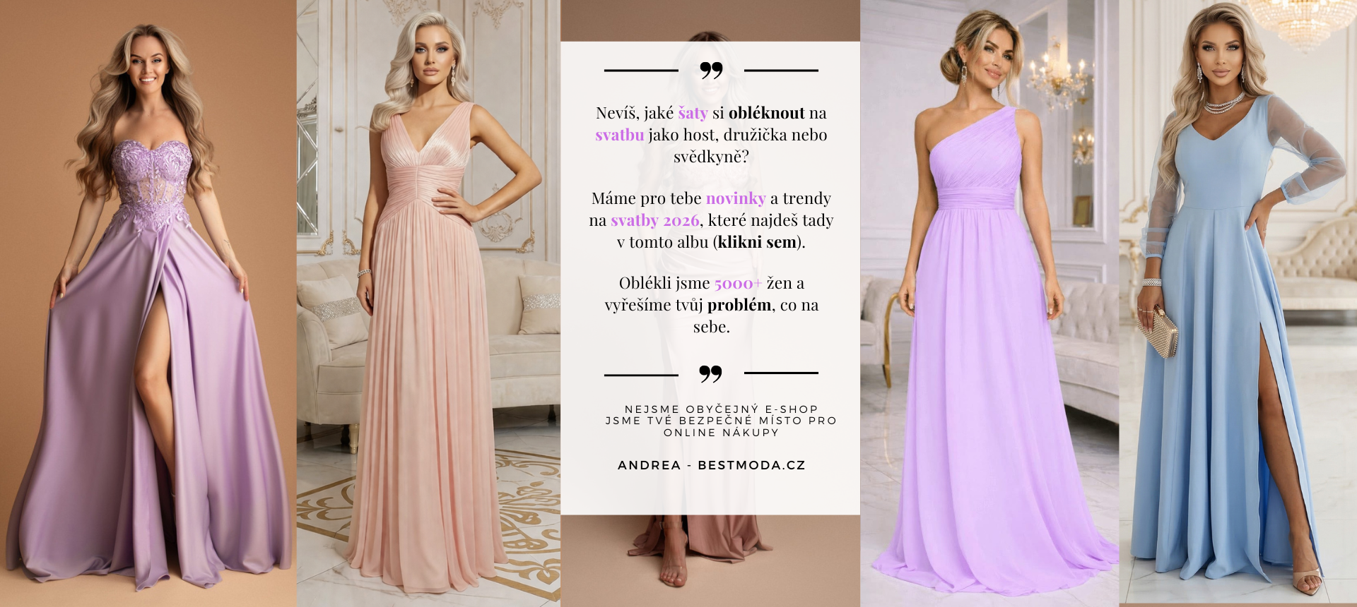 Šaty na svatbu - host, družčika, svědkyně