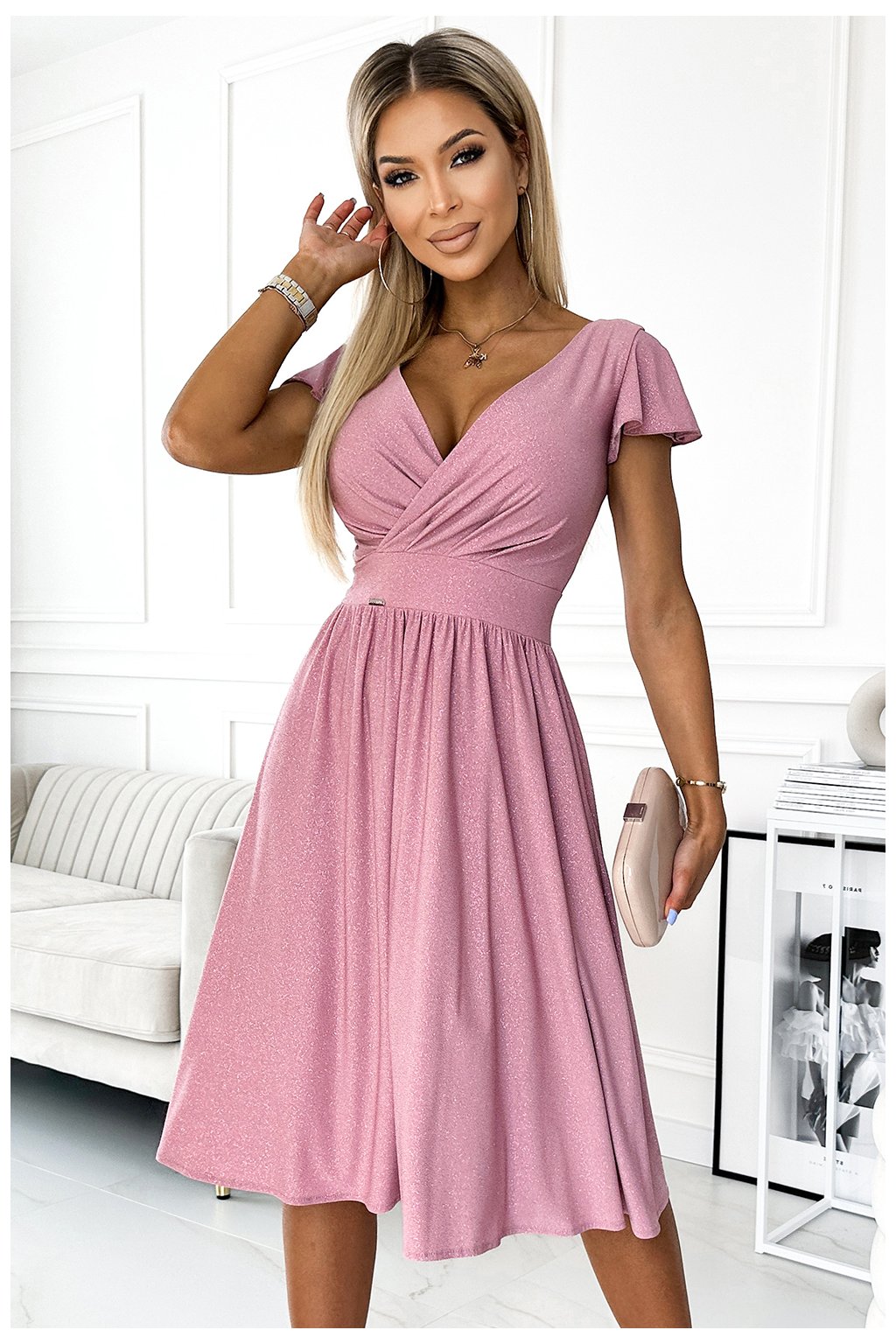 RŮŽOVÉ pudrové šaty Matilde pro družičky