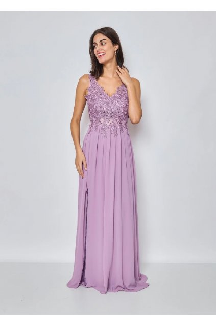 fialové levandulové šaty na svatbu ELSA