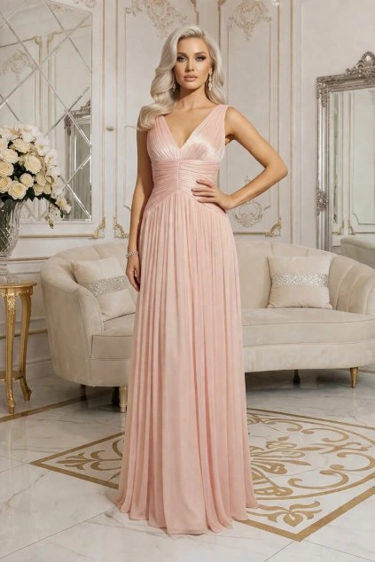 ruzove saty na svatbu host druzicka bestmoda