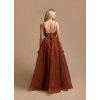 terakota oranzove trpytive plesove saty bestmoda Juline1