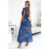 modré květované letní šaty Aria2