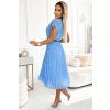 světle modré šaty s plisovanou sukní SKY2