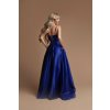 Královsky modré společenské šaty Helene s kapsami