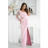 Růžové společenské šaty na svatbu pro družičky, hosty, svědkyně