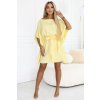 žluté šaty sofia s páskem3