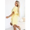 žluté šaty sofia s páskem2