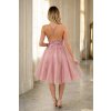 Růžové šaty Princess na svatby, plesy a promoce