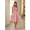 Růžové šaty Princess na svatby, plesy a promoce