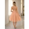 Meruňkové šaty Princess na svatby, plesy a promoce