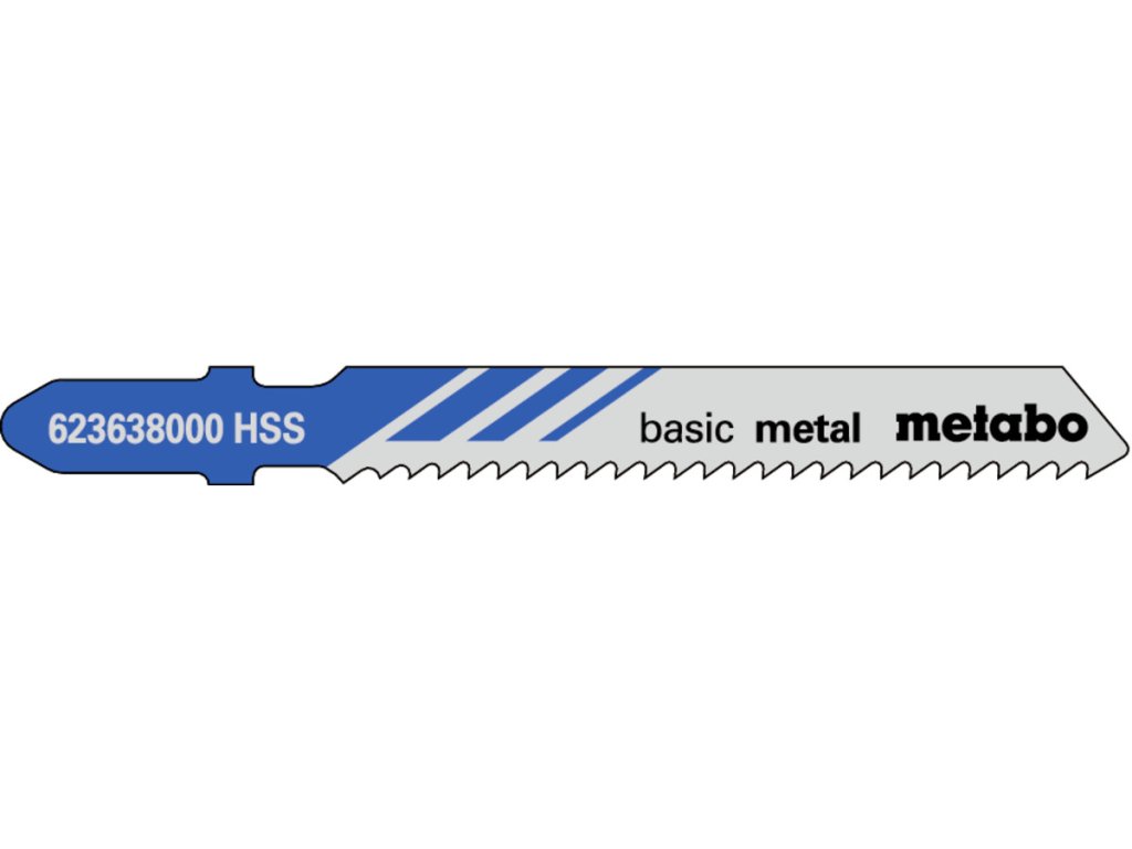 5 plátků pro přímočaré pily "basic metal" 51/ 2,0 mm, HSS