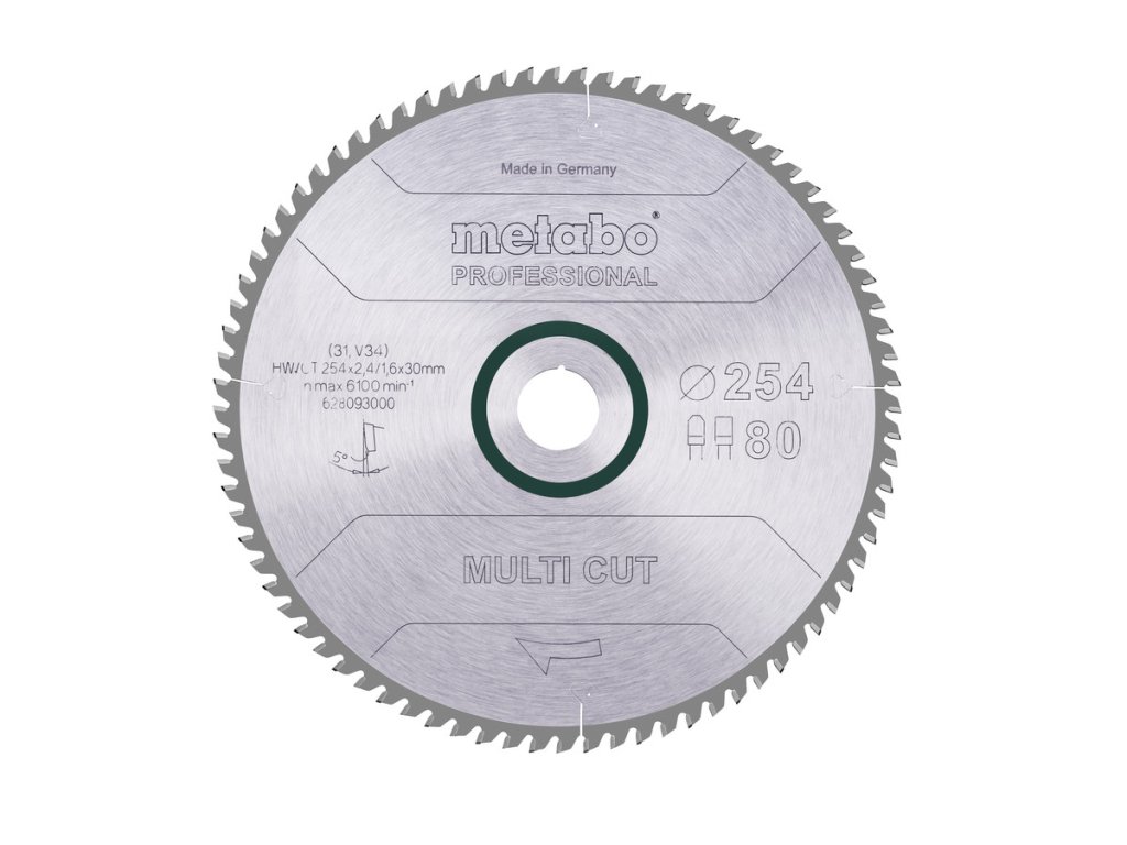 Pilový kotouč "multi cut - professional", 254x2,4/1,6x30, Z80 FZ/TZ, 5°