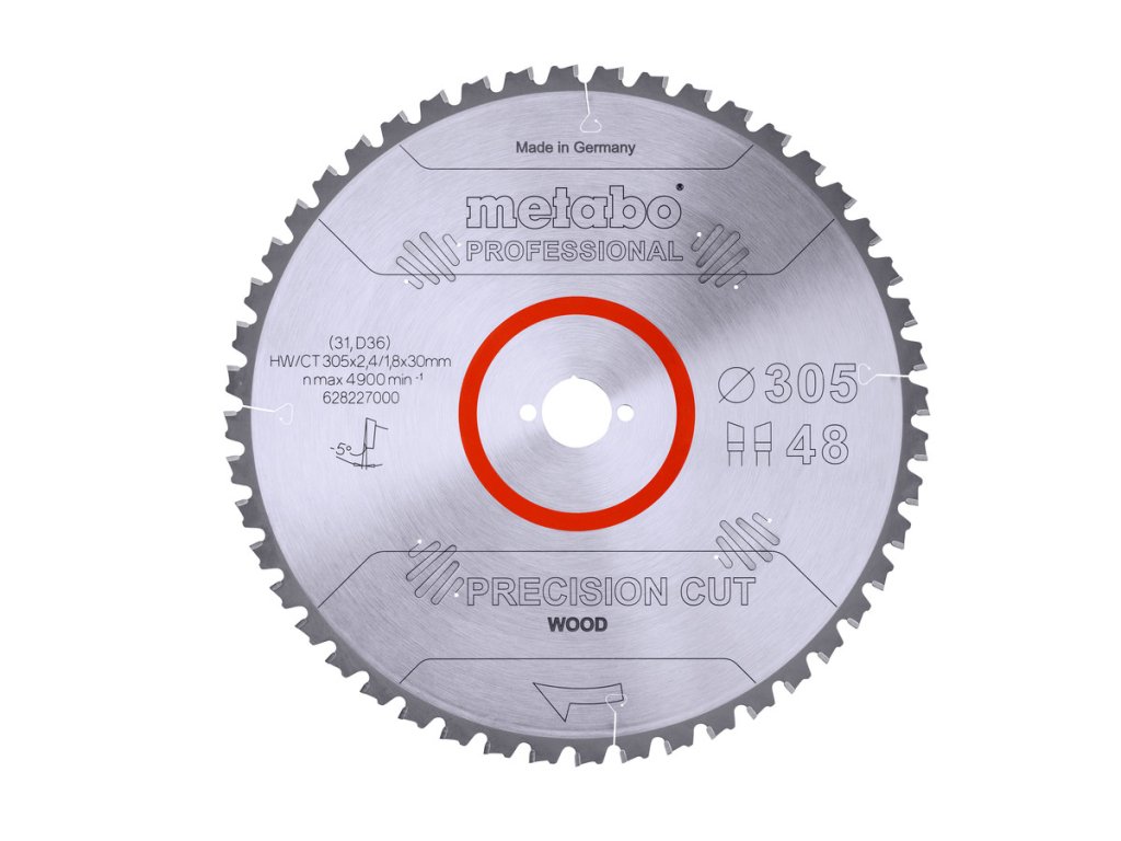 Pilový kotouč "precision cut wood - professional", 305x2,4/1,8x30, Z48 WZ 5° neg.