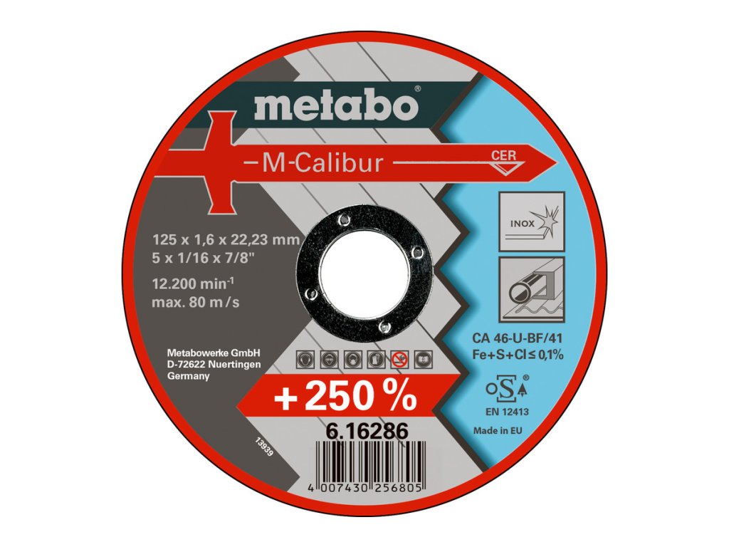 M-Calibur 125 x 1,6 x 22,23 Inox, TF 41