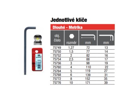 10907 75752 l klic 2mm prohold