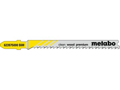 5 plátků pro přímočaré pily "clean wood premium" 74/ 2,7 mm, BiM, s ponorným hrotem