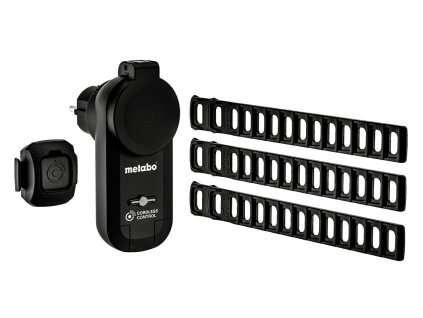 Sada pro start a zastavení CordlessControl, typ E (dálkově ovládaná zásuvka, vysílač, 3 x univerzální páska)
