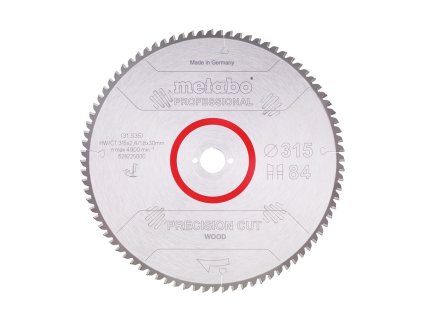 Pilový kotouč "precision cut wood - professional", 315x2,4/1,8x30, Z84 WZ 5° neg.
