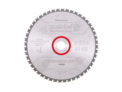 Pilový kotouč "precision cut wood - professional", 254x2,4/1,8x30, Z48 WZ 5° neg.
