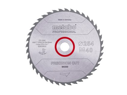 Pilový kotouč "precision cut wood - professional", 254x2,4/1,6x30, Z40 WZ 20°