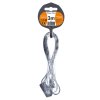 Solight flexo šňůra, 2x 0,75mm2, černá, plochá, vypínač, 3m