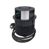 Solight 3z + USB A+C 20W PD, Wireless 10W, výsuvný blok zásuvek, 2m,  černý
