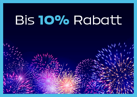 Bis 10% Rabat
