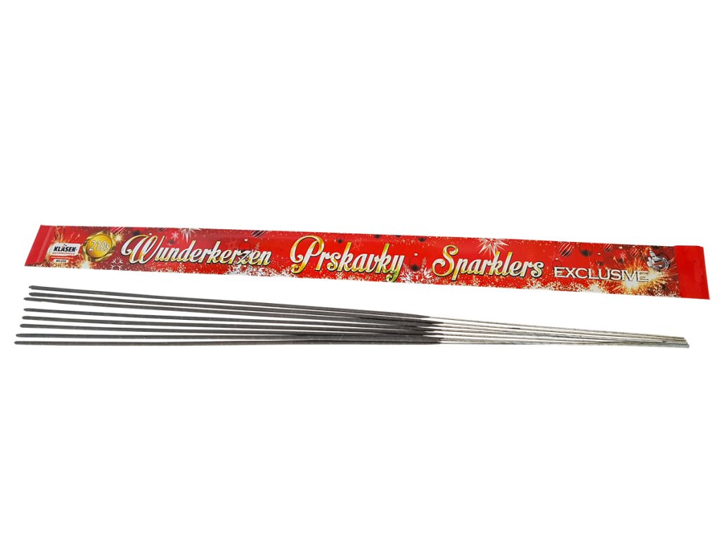 Zlaté Vánoční Wunderkerzen 70 cm 8 St