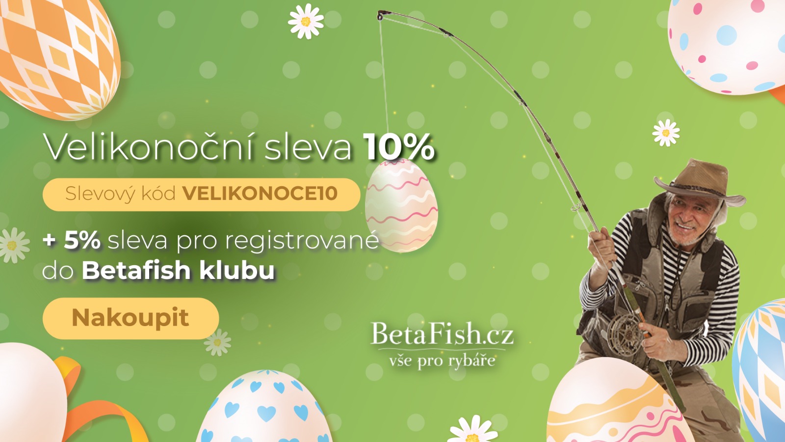 velikonoční sleva 10% betafish.cz