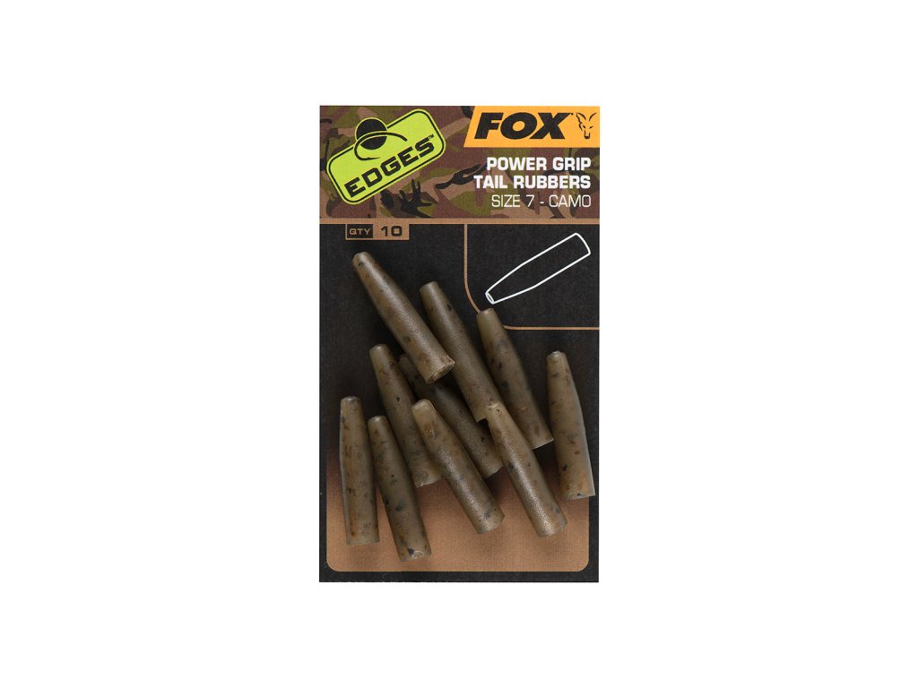 cac811 fox edges power grip lead clip tail rubbers with insert (1)