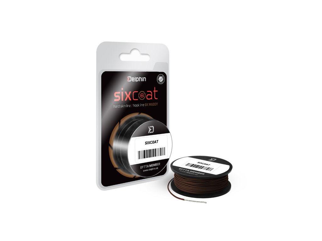 Delphin SIXCOAT Skin Line muddy 5m 25lbs (Varianta 5m-25lbs)