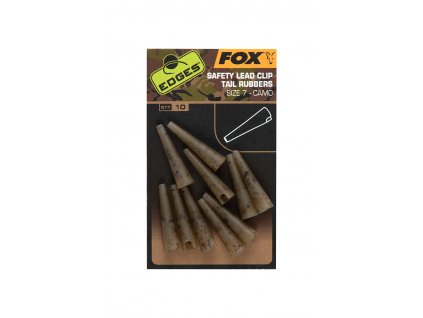 cac808 fox edges safety lead clip tail rubbers with insert