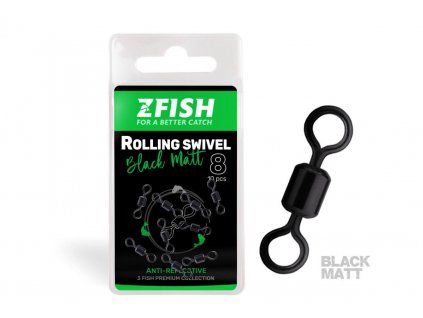 zfish obratlik rolling swivel black matt vel 8 28kg