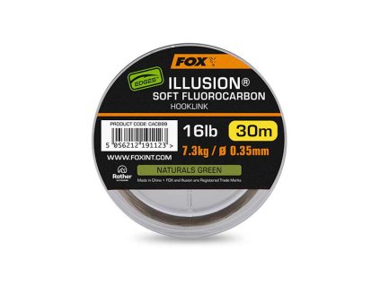 cac899 fox illusion soft 16lb 7 3kg 0 35mm x30m naturals green main