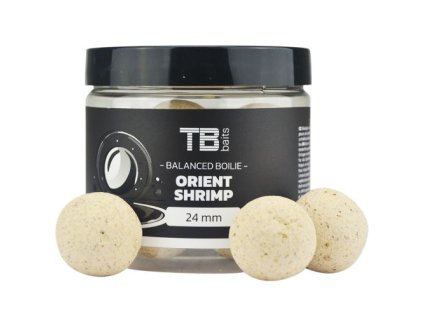 tb baits vyvazene boilie balanced white edition atraktor orient shrimp 100 g 24 mm