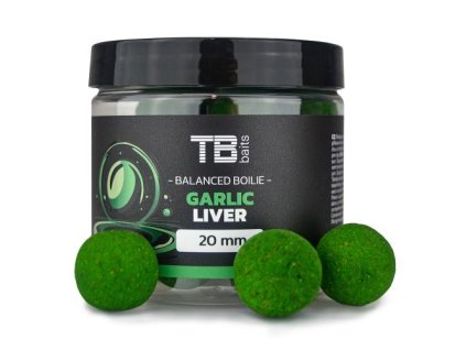 tb baits vyvazene boilie balanced atraktor garlic liver 100 g