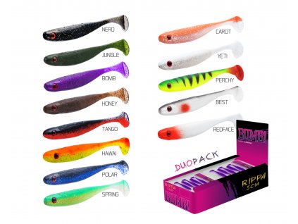 Umělá nástraha BOMB! Rippa / 5ks (Varianta nástraha BOMB! Rippa / 5ks-5cm/REDFACE)