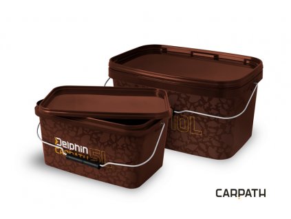 Hranaté vědro s víkem Delphin CARPATH 5L (Varianta 5L)