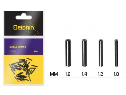 Delphin Single CRIMPS /40ks (Varianta 1.6mm)