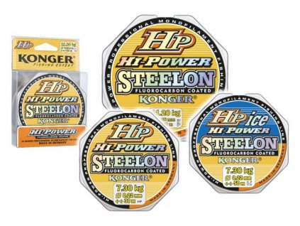 71352 konger vlasec steelon hp hi power fluorocarbon coated 150m 0 14mm 3 6kg