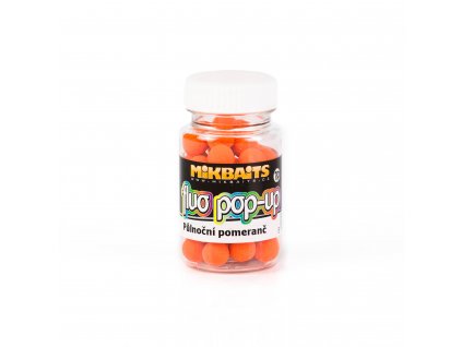 71724 mikbaits fluo pop up boilie 60ml 10mm pulnocni pomeranc