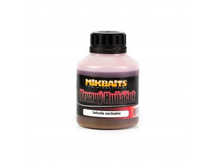 71826 mikbaits krvavy hunacek booster 250ml jahoda exclusive