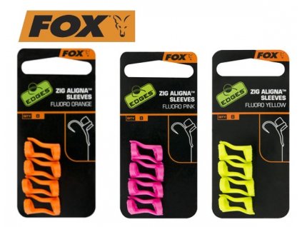 76455 fox zig aligna sleeves brown prevlek na hacek pro zig rig hnedy